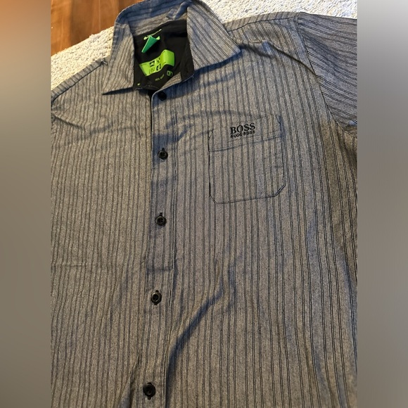 Hugo Boss - Button Up Striped Shirt - Size XL - Picture 3 of 12